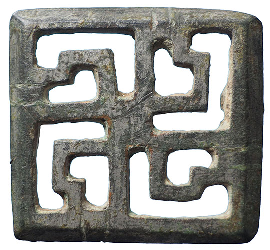 Roman openwork plate brooch, view 1