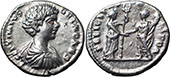 Geta – Felicitas standing right clasping hands with Geta
