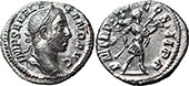 Severus Alexander – Romulus type advancing right with spear and trophy